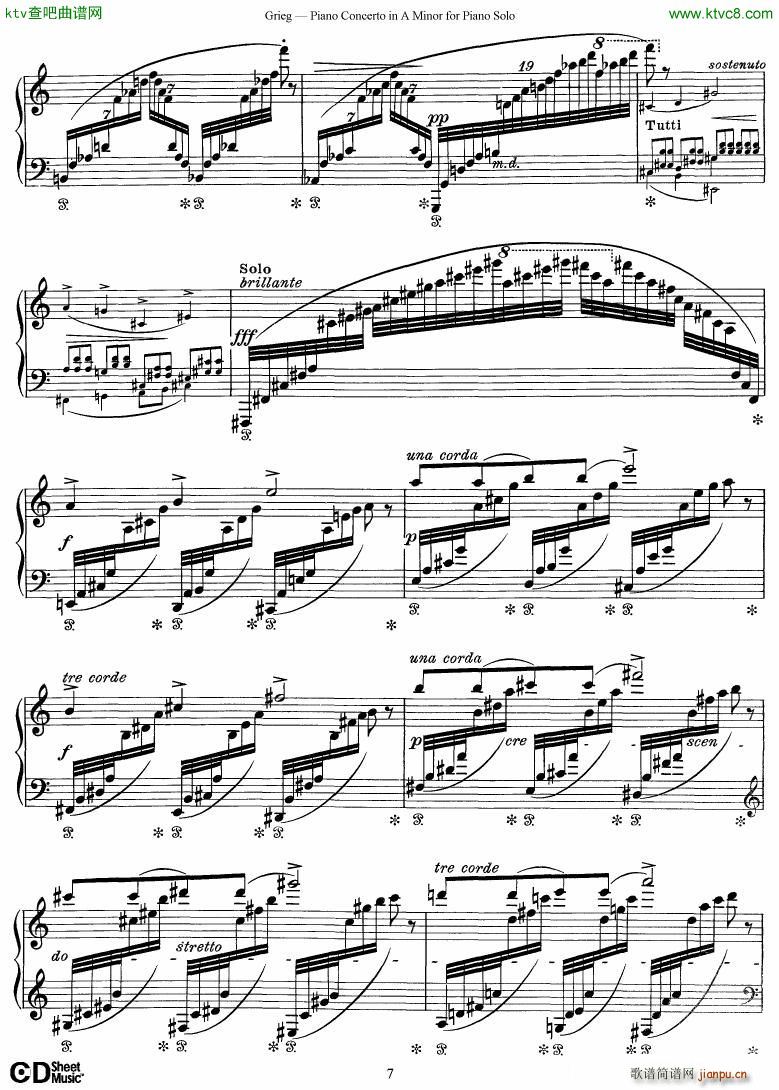 Grieg Piano Concerto solo arr 2 byGrieg()7