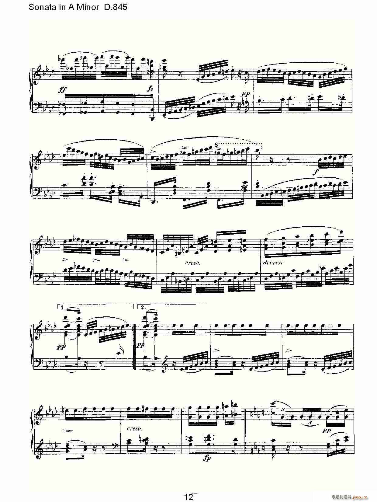 Sonata in A Minor D.845(ʮּ)12