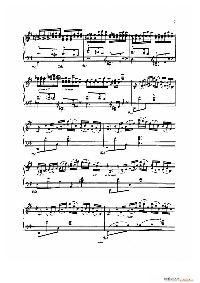 Albeniz op 65 Etudes no 1 7()7