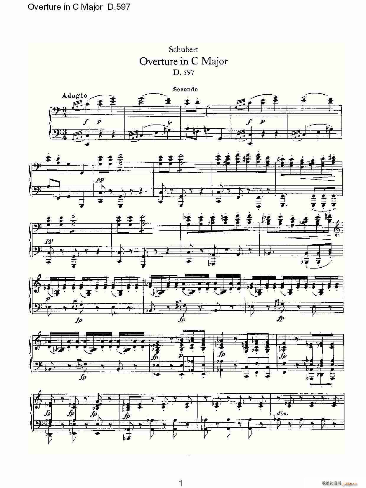 Overture in C Major D.597(ʮּ)1