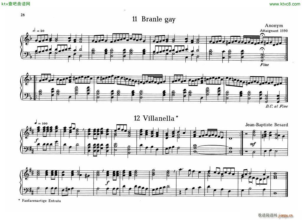 Organ Or Clavichord Old Pieces For()7