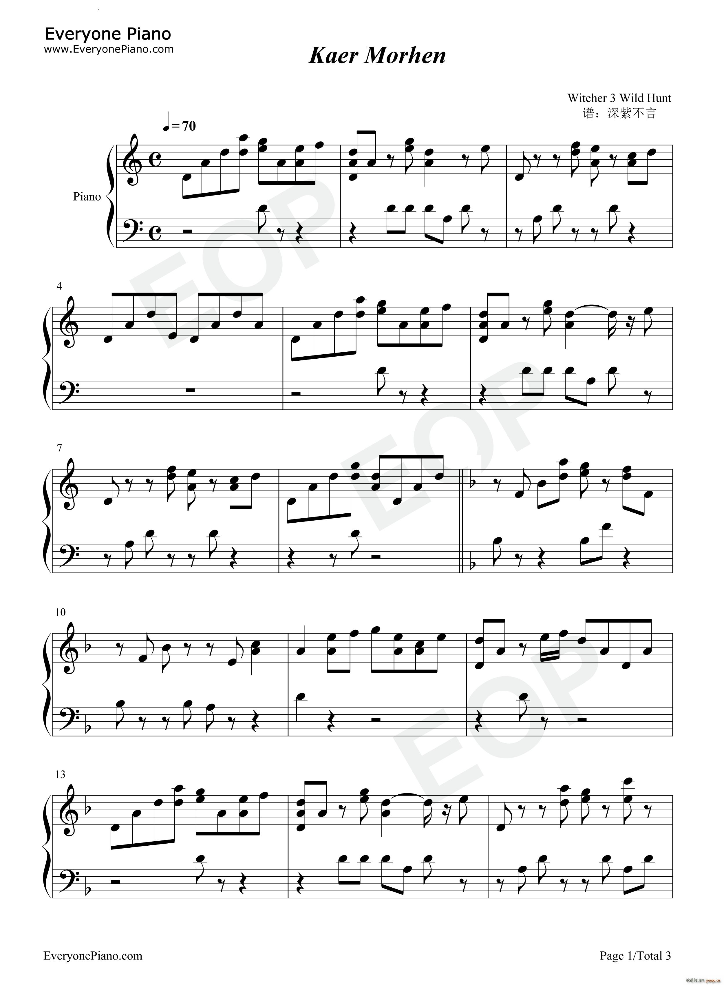 Kaer Morhenʦ3BGM()1