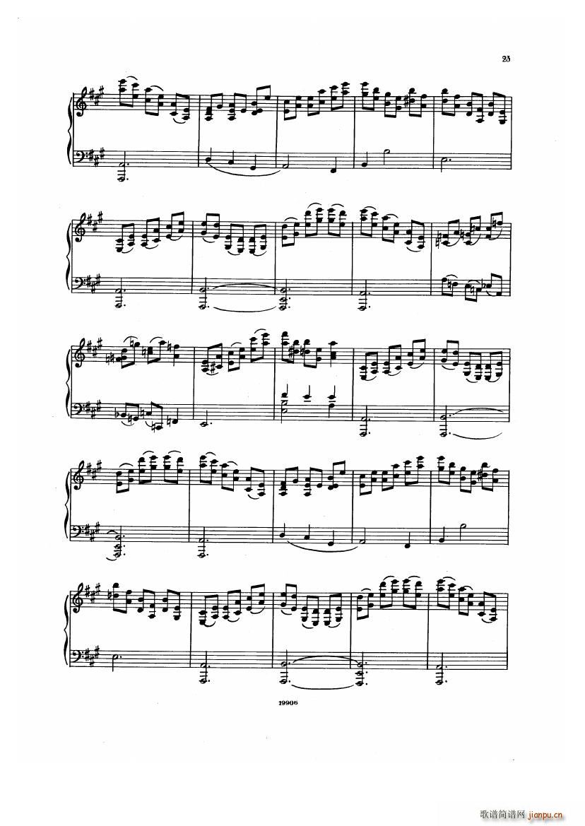 Albeniz op 65 Etudes no 1 7()23