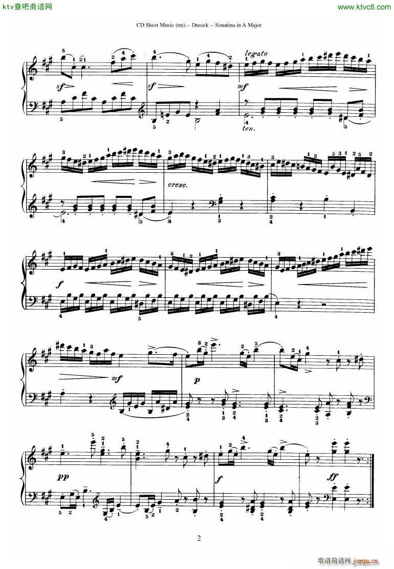 Dussek Sonatina in G Major()21