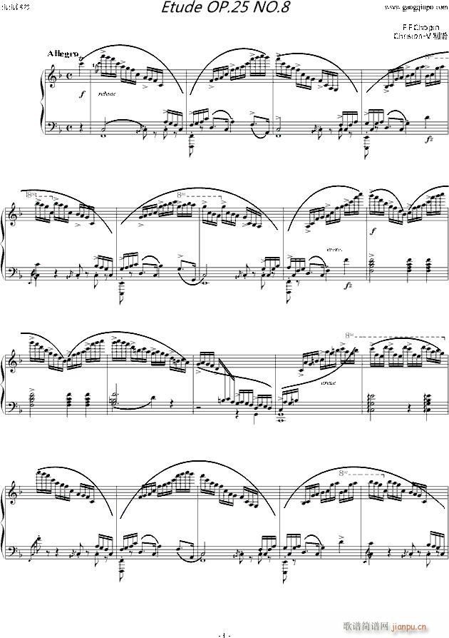 Фϰ Etude OP 10 No 8()1