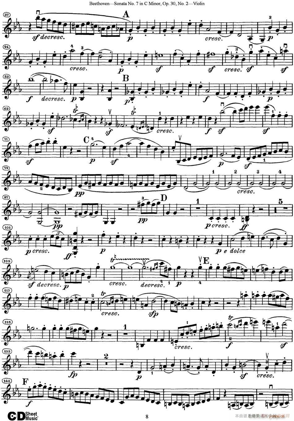 Violin Sonata No 7 in C Minor Op 30 No 2(С)8