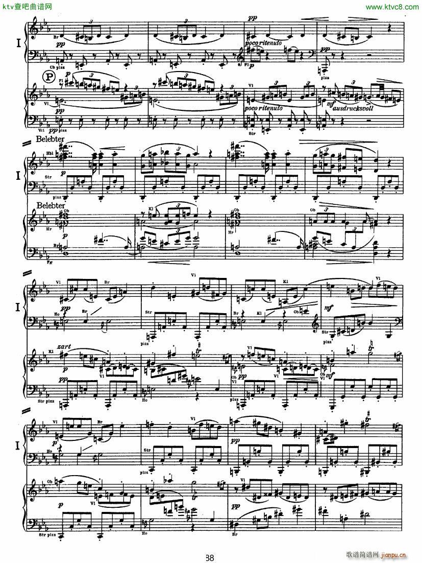 Bruckner Symphony No 4 4 hands arr ()37