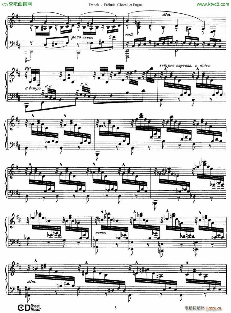 Franck Prlude Choral et Fugue()5