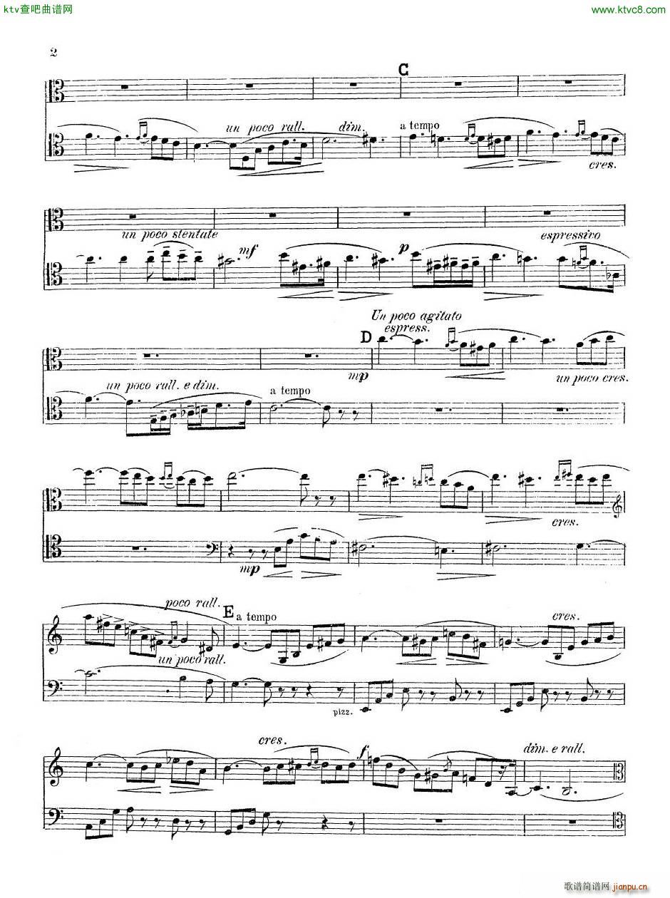 Drigo Meditation Viola Cello Piano()5