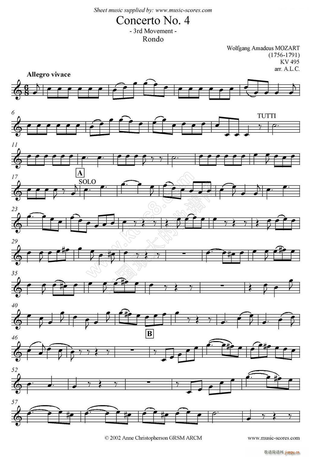 Mozart Concerto KV495 No 4 3st Rondo  ϵ˹(ʮּ)1