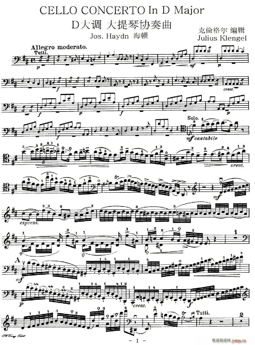 J. Haydn Concerto in D Major()1