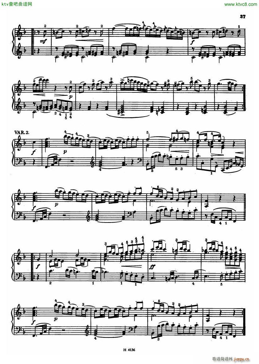 Czech piano variations from 18th century()25