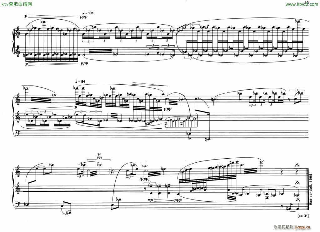 Berio 6 Encores for Piano()13