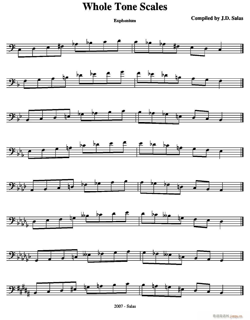 Whole Tone Scales Euphonium ϵϰ̲ѡ(ʮּ)1