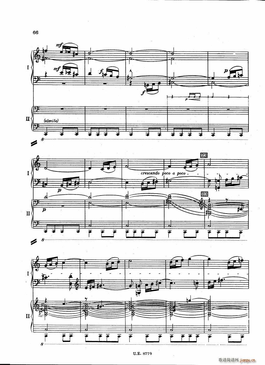 Bartok SZ 83 Piano Concerto 1 2p reduct ()23