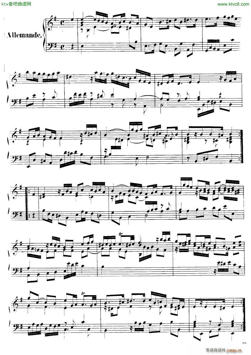 Handel Suite in E minor G163 167()5