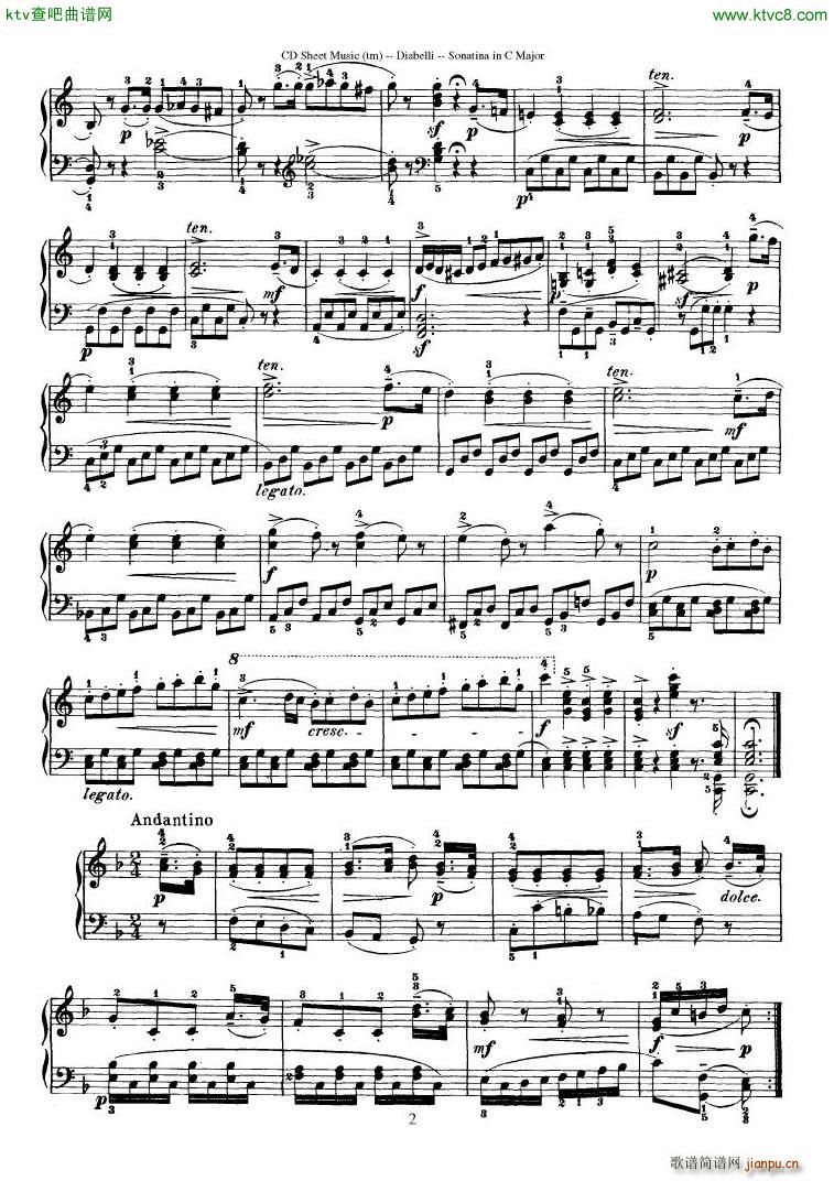 Diabelli Sonatinas Op 168 No 1 7 34P()10