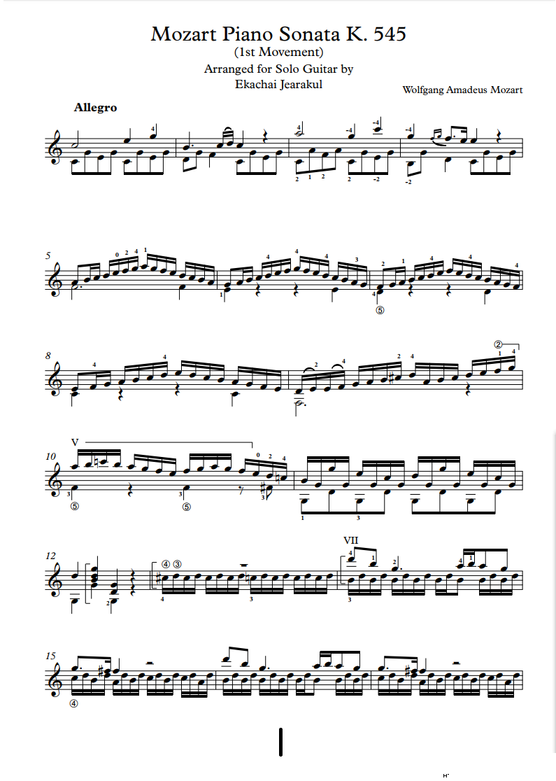 Mozart Piano Sonata K 545 ŵ伪()1