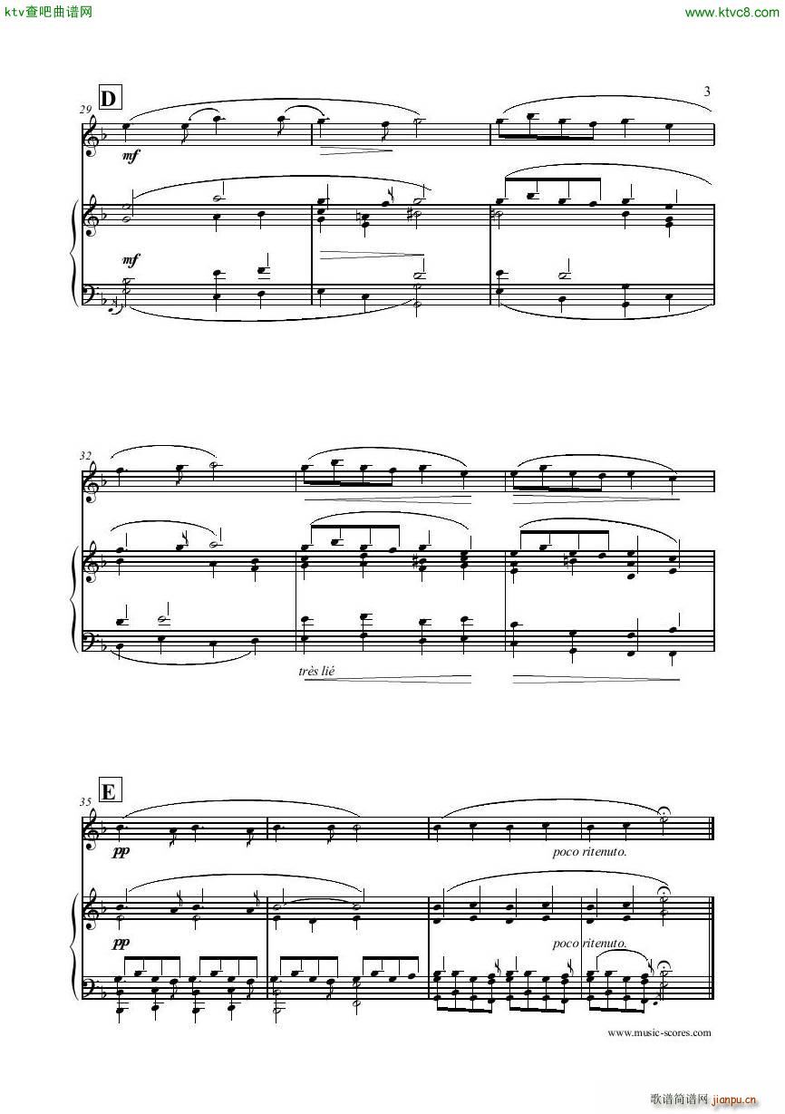 Faure Gabriel Pie Jesu Flute Piano Score()3