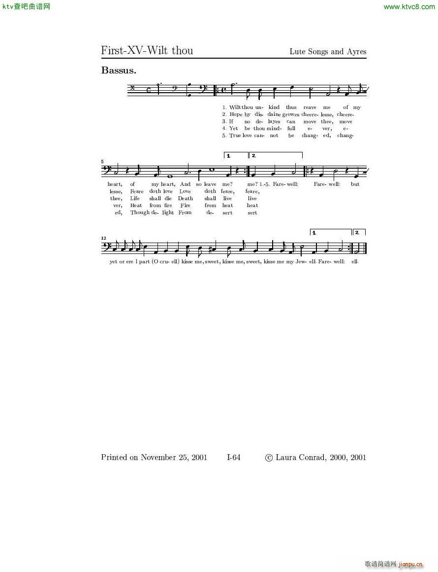 Dowland Lute Music ()20