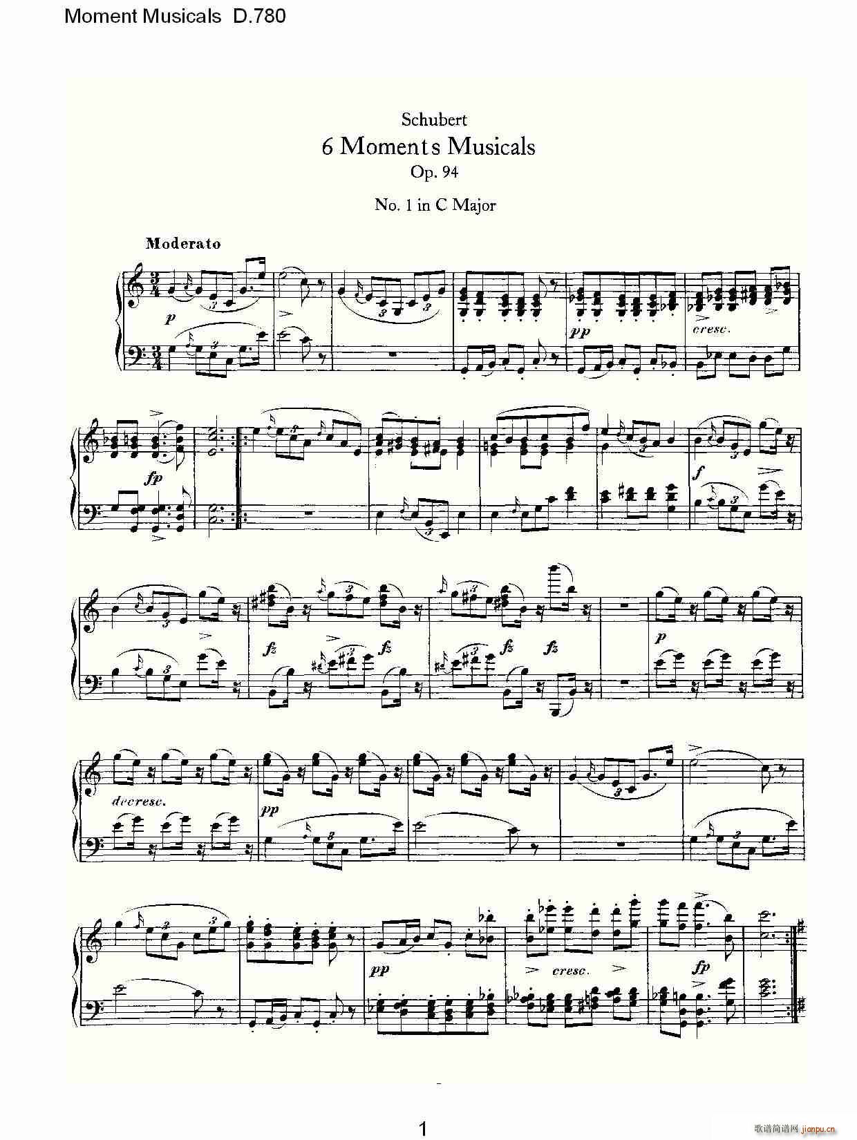 Moment Musicals D.780(ʮּ)1