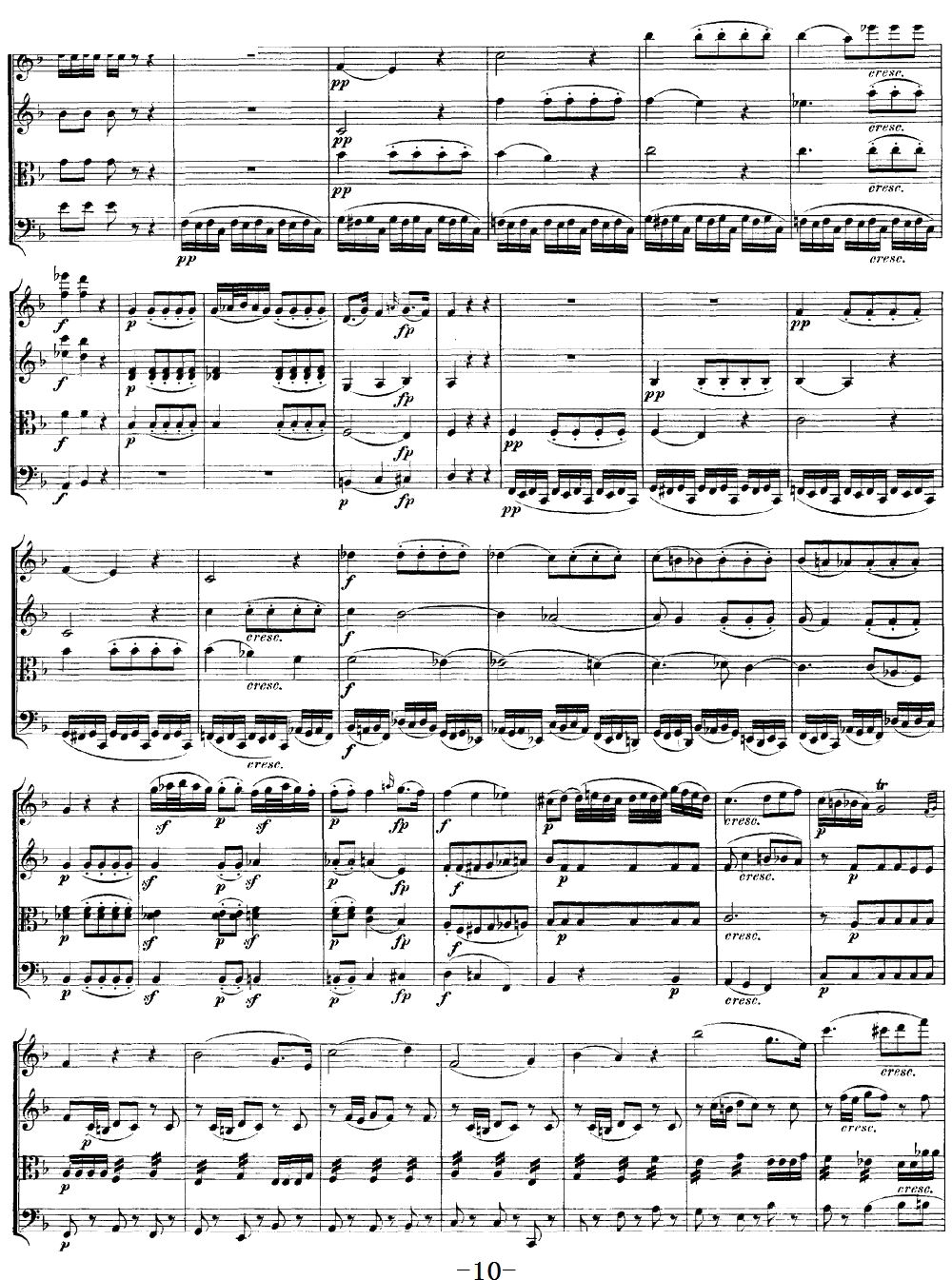 Mozart Quartet No 19 in C Major K 465()10