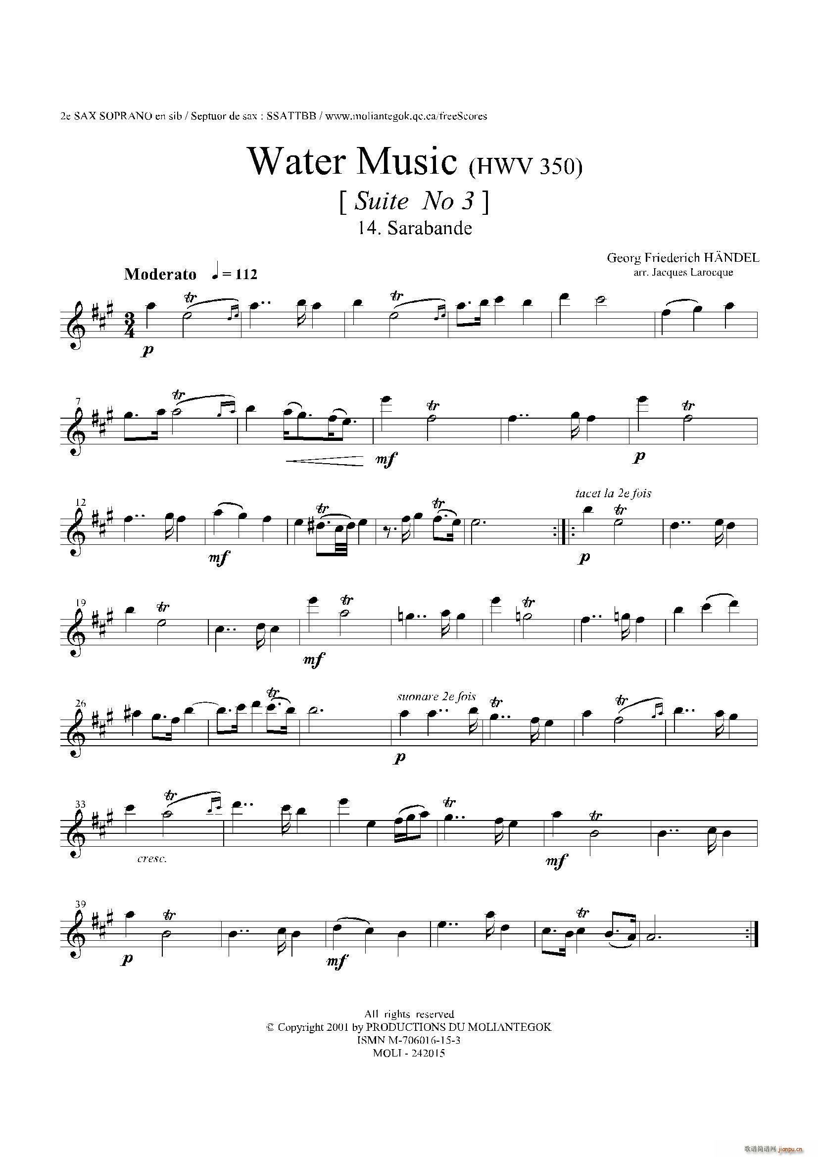 Water Music HWV 350 No 3 ڶ˹(ʮּ)1