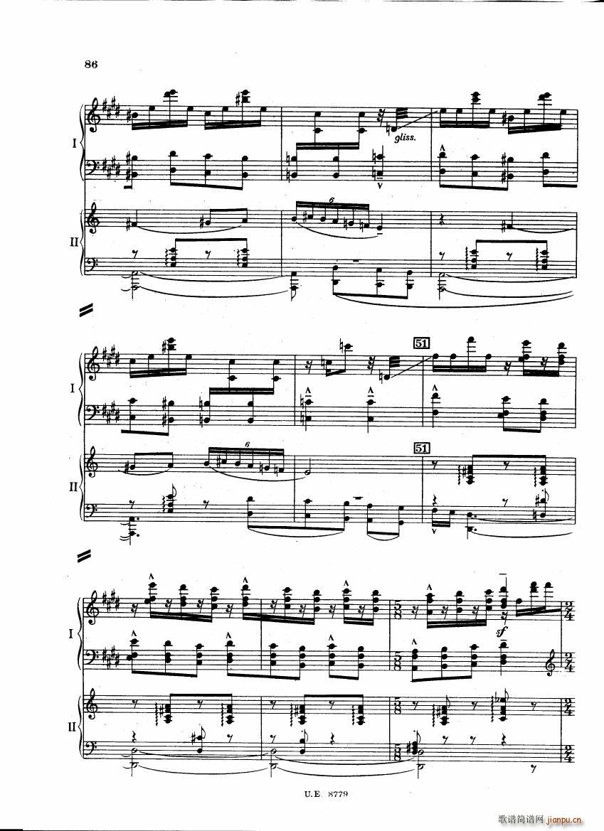 Bartok SZ 83 Piano Concerto 1 2p reduct ()43