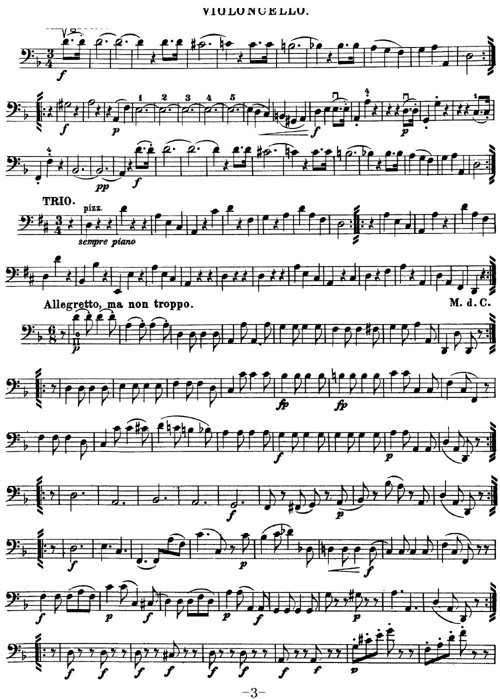 Mozart Quartet No 15 in D Minor K 421 Cello(ʮּ)3