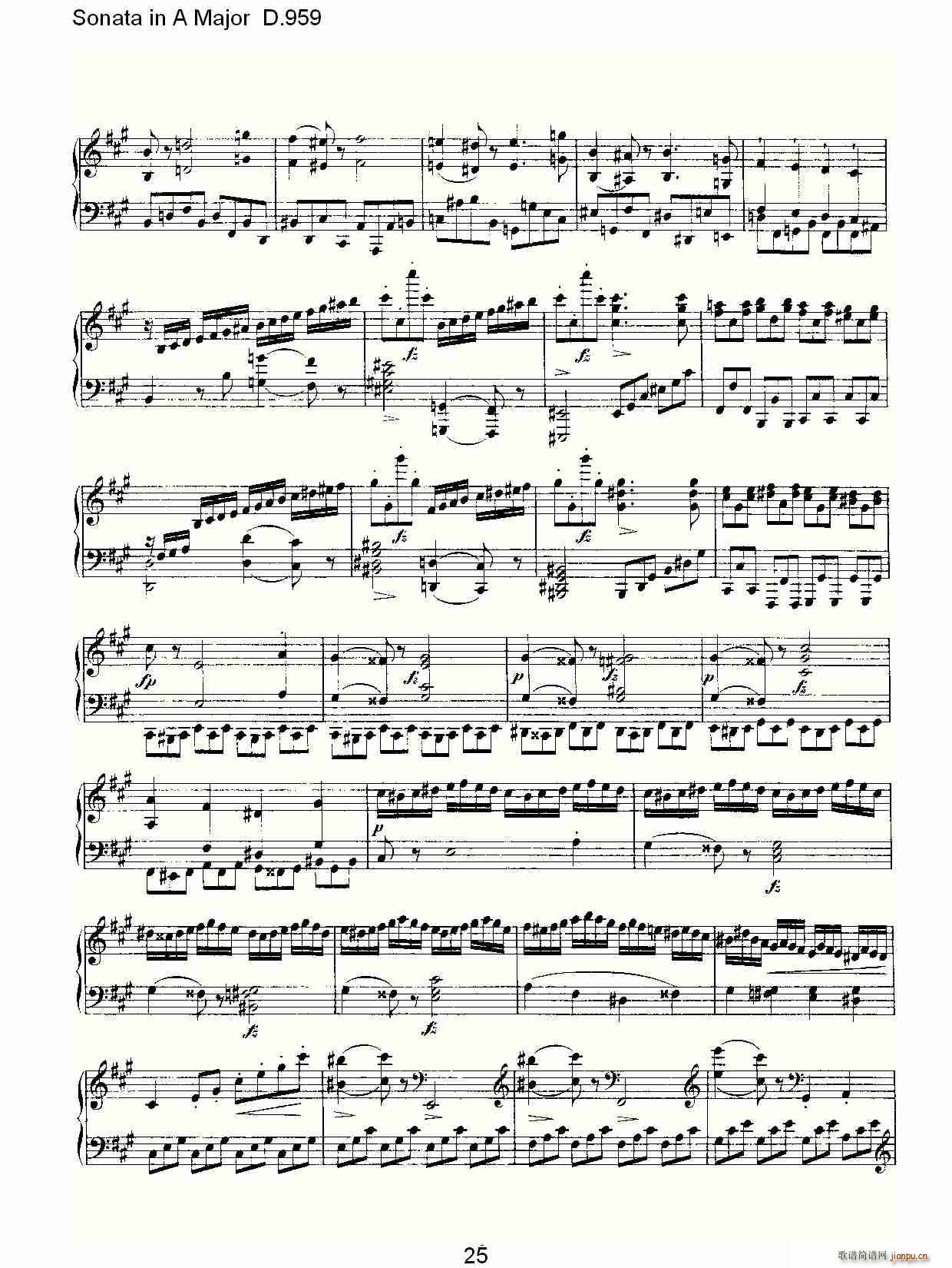 Sonata in A Major D.959(ʮּ)25