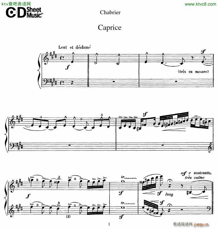 Chabrier Caprice()1