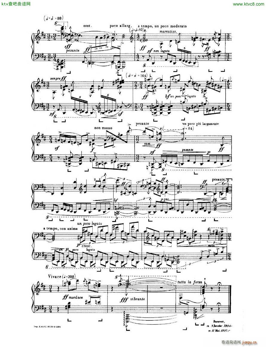 Enescu op 24 No 3 Piano sonata No 3()39