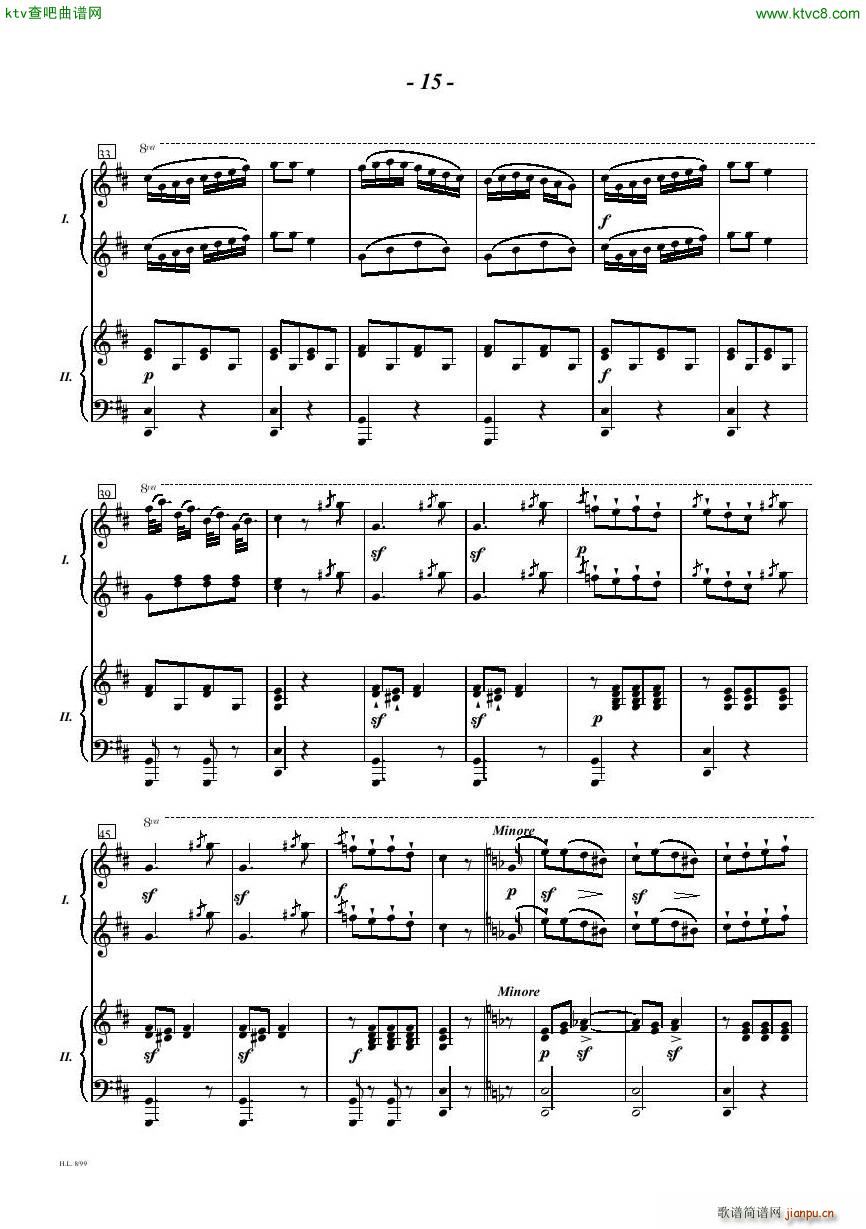 Diabelli Sonata Op33 For Two Pianos()15