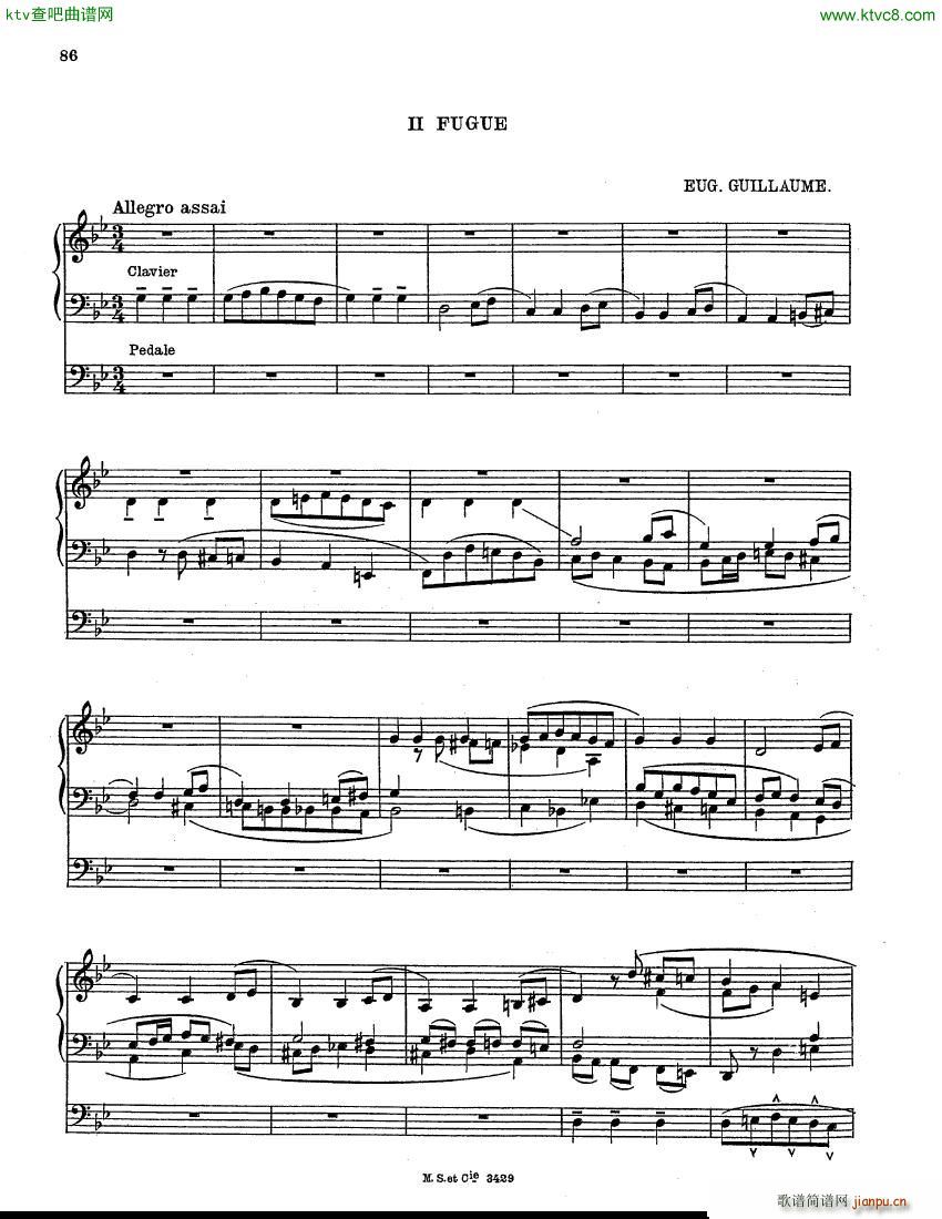 Guillaume Eugene Choral et Fugue in g min organ()7
