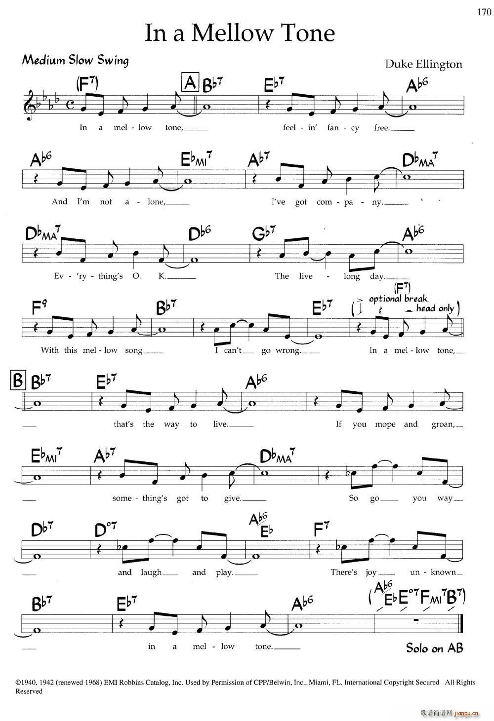 In a Mellow Tone (ʮּ)1