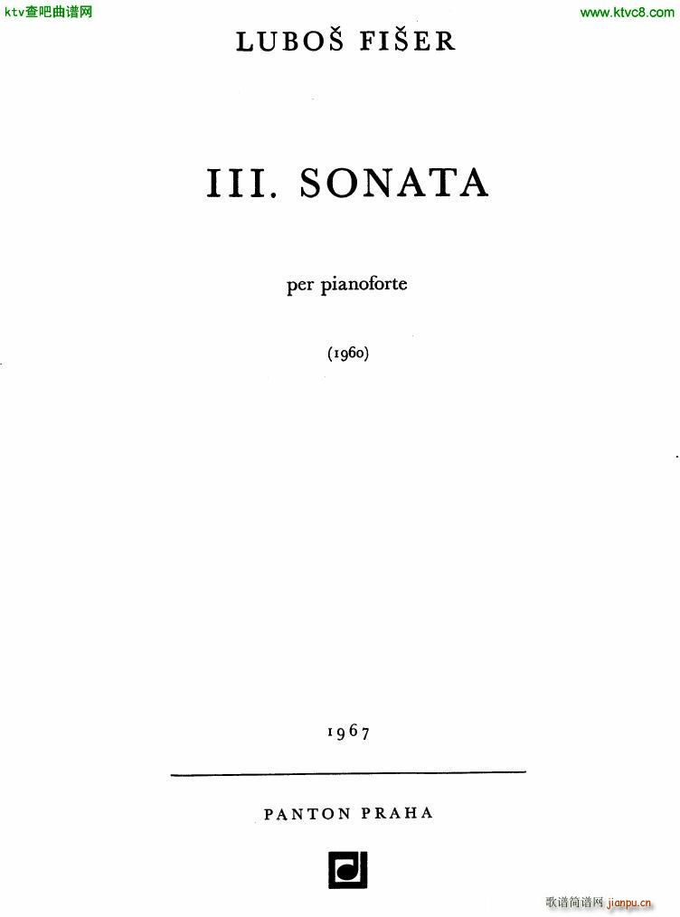 Fiser piano sonata no 3()1