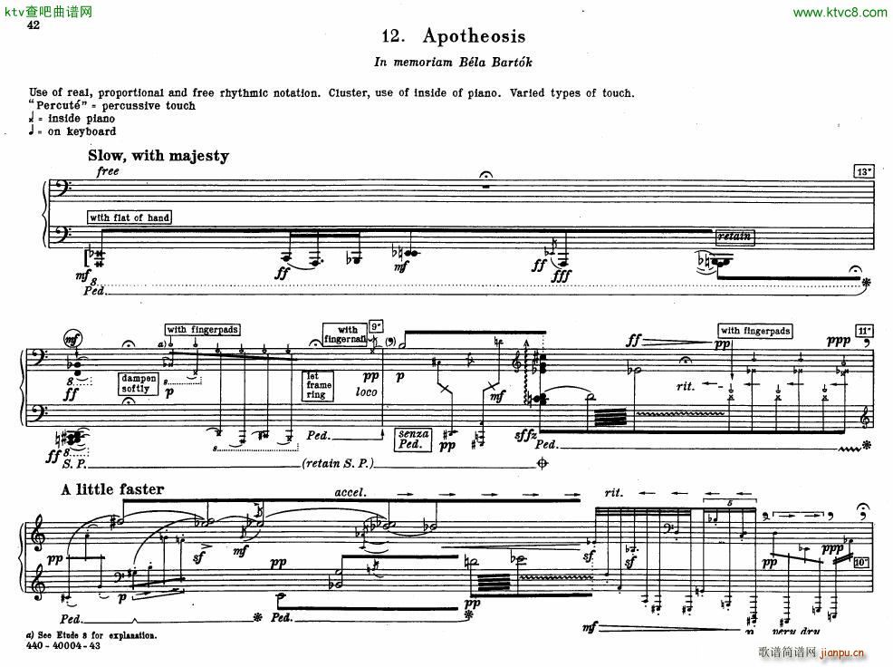 Bolcom 12 etudes for piano()42