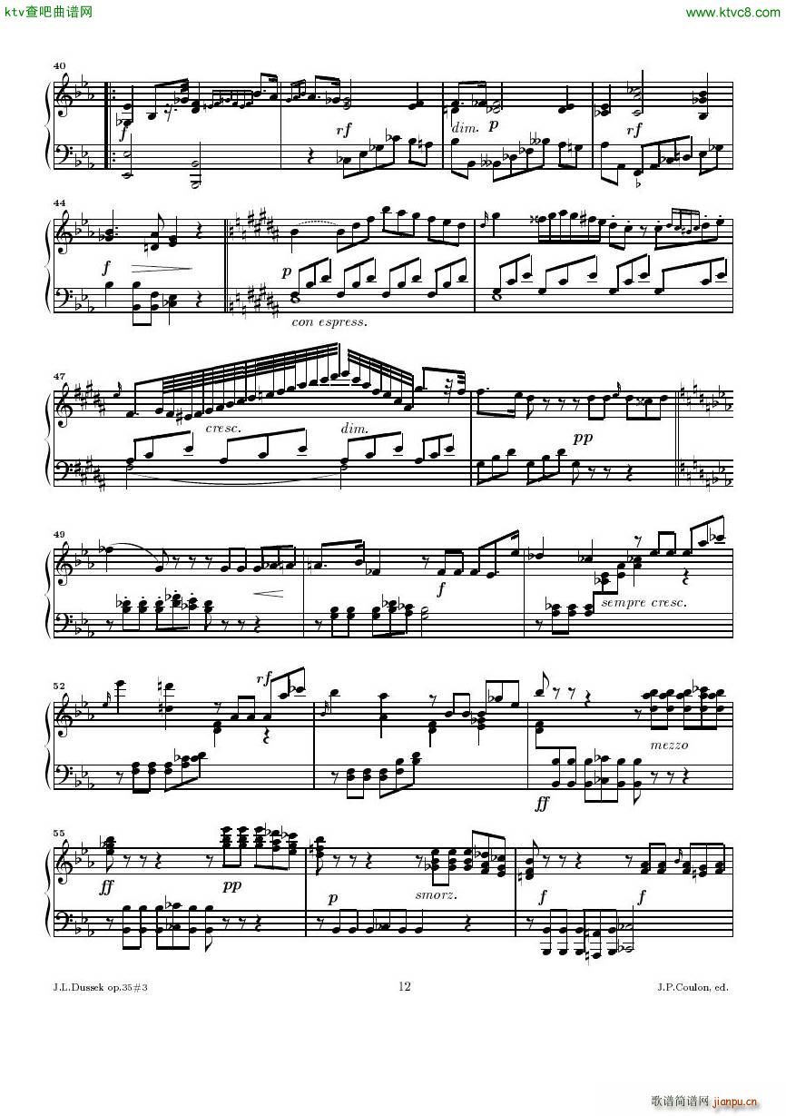 Dussek Sonate No13 op35 No3()12