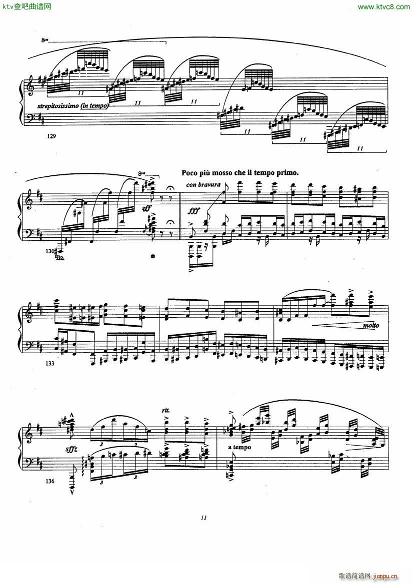 Etude No 3 La Campanella D aprs Paganini Liszt()11