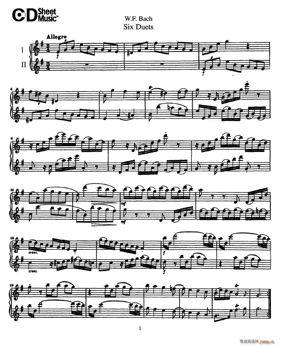 Six Duets(ָ)1