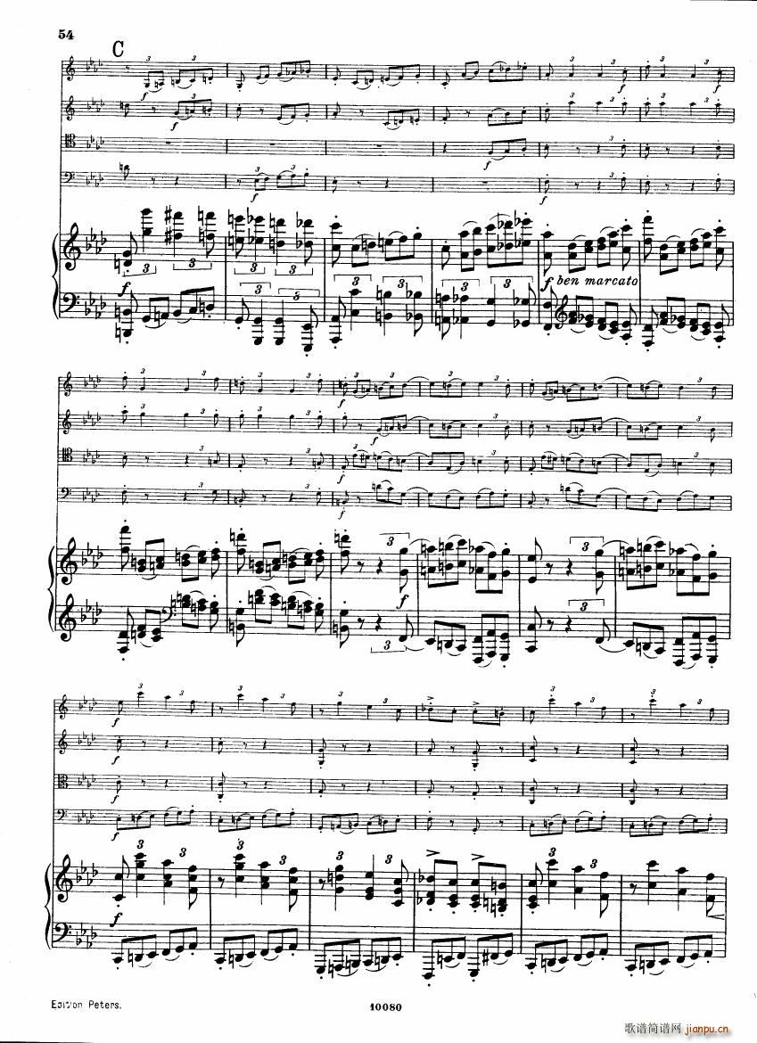 Brahms op 34 Piano Quintet f minor score ()12