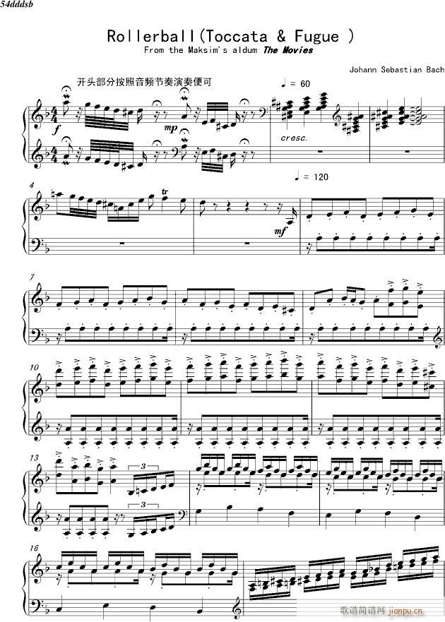 Rollerball Toccata Fugue п븳()1