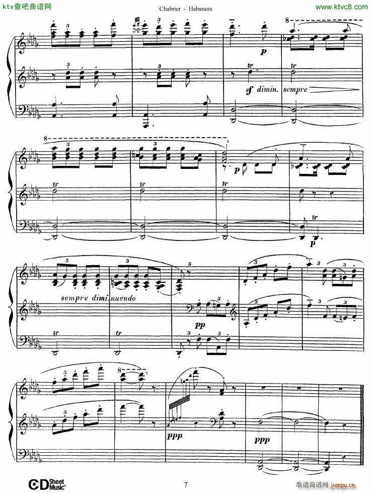Chabrier Habanera()7