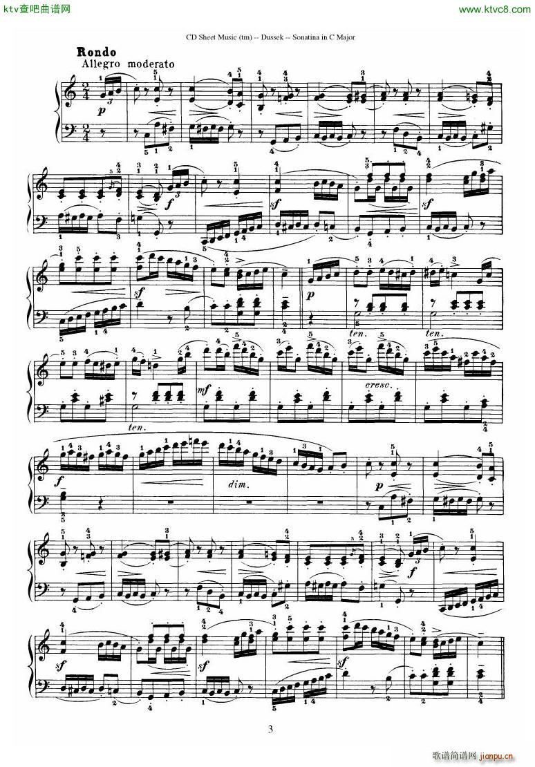 Dussek Sonatina in G Major()28