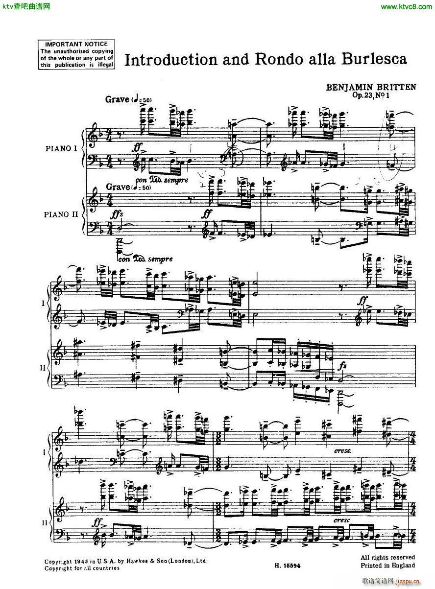 Britten Intro And Rondo Alla Burlesca()1