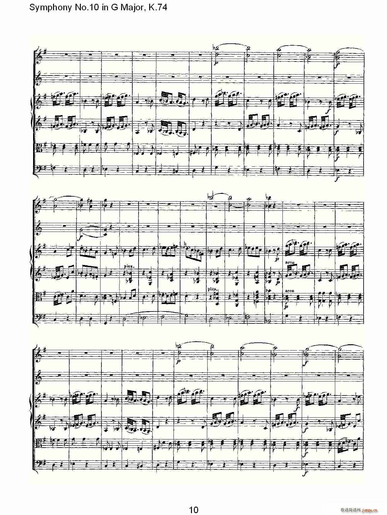 Symphony No.10 in G Major, K.74(ʮּ)7