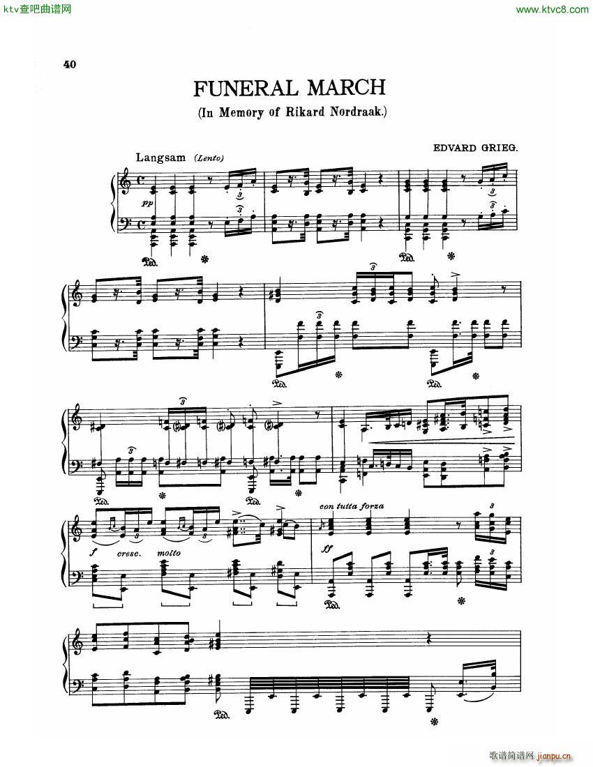 Grieg Funeral March in A minor()1