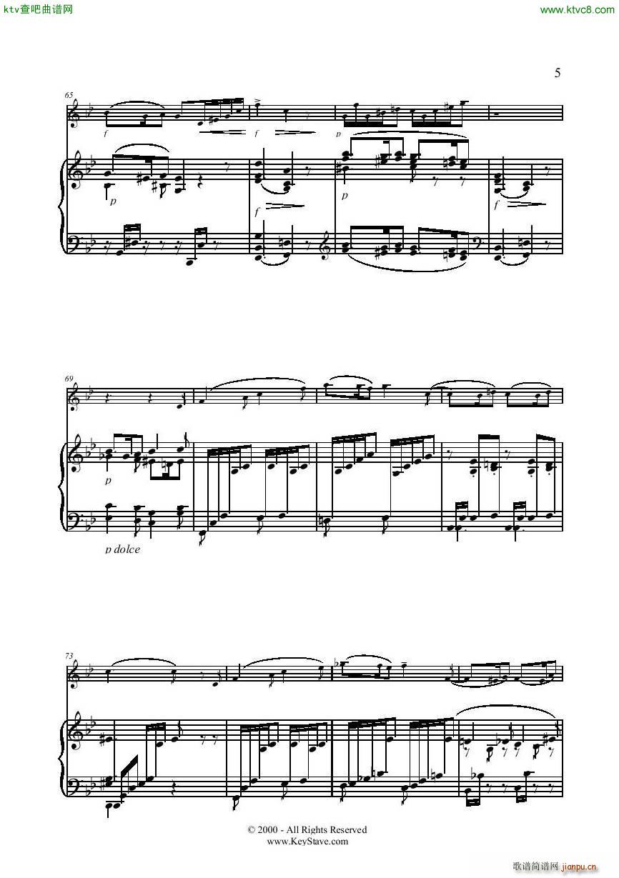 Gabriel Faur 1845 1924 Sicilienne Flute Piano()5