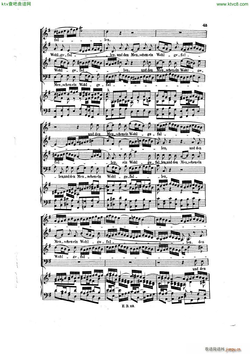 Bach JS BWV 248 Christmas Oratorio No 19 23()9