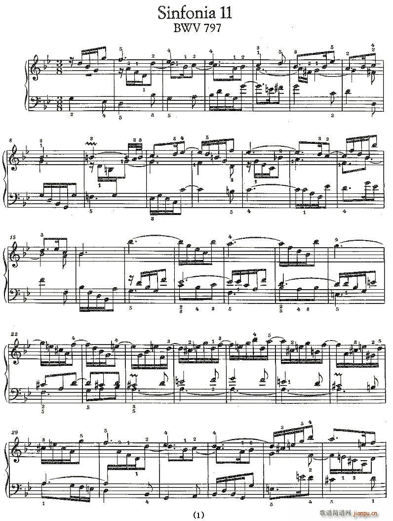 Sinfonia 11 BWV-797(ʮּ)1